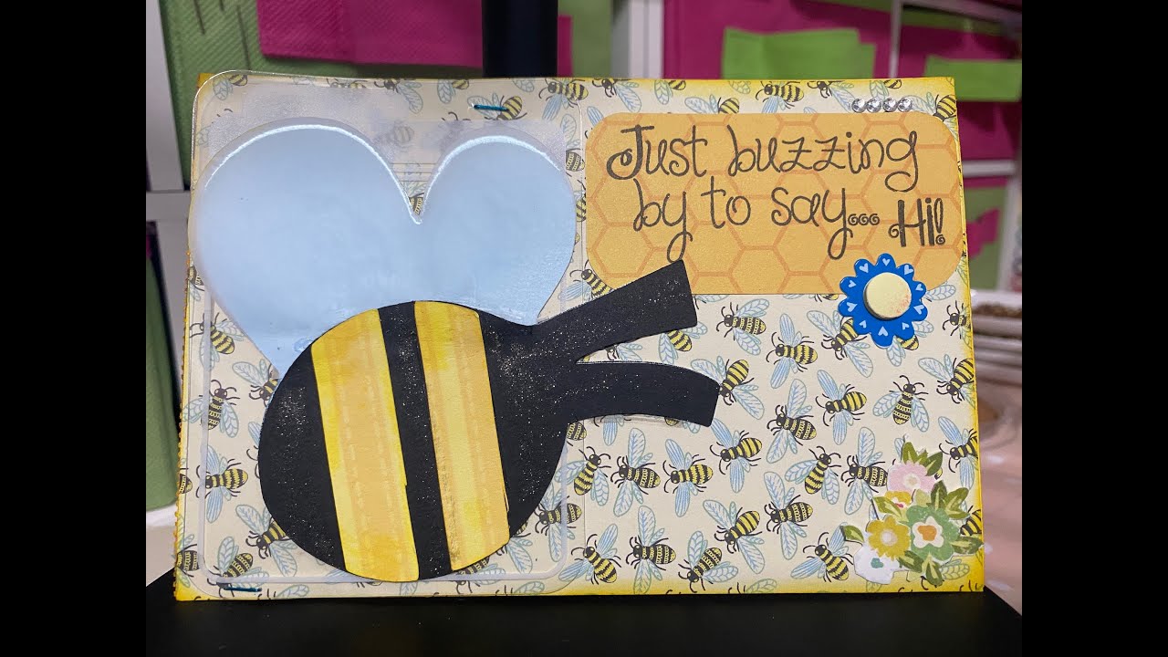 🐝 BUZZ BUZZ Decorated 4X6 Index card for @SassySouthernNCGirl # ...