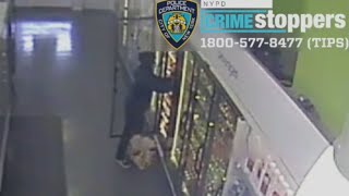 Robber with hypodermic needle
