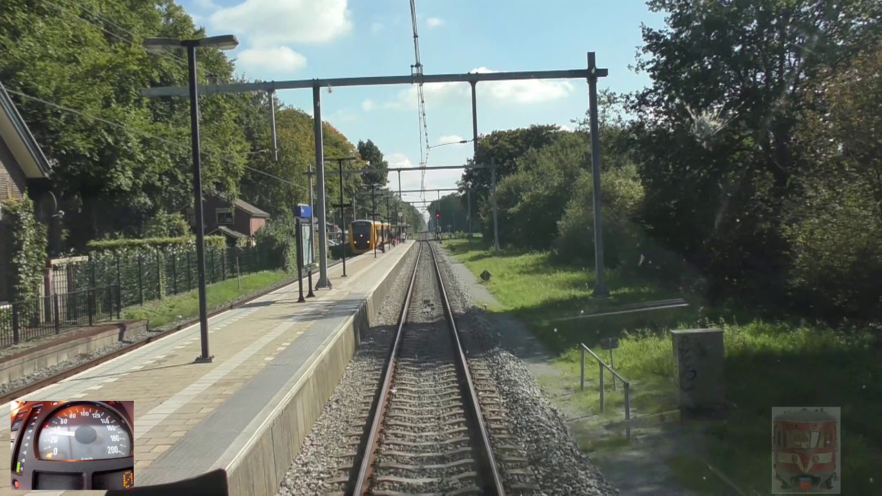 Поездка с водителем поездов из Зволле в Энсхеде (со спидометром)