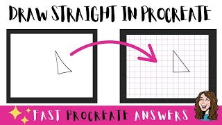 Draw Straight In Procreate | How to Turn On the Drawing Grid | Fast Procreate Tutorials Beginners screenshot 5