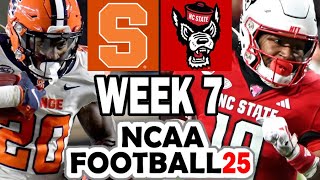 Syracuse at NC State - Week 7 Simulation (2024 Rosters for NCAA 14)