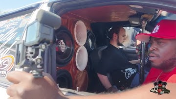 NOT STANDARD AUDIO SUBWOOFERS STUFFED IN THIS FORD CROWN VICTORIA