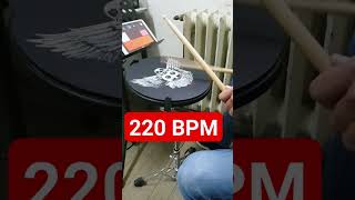 220 BPM Fast Hands Single Stroke #drums #drummer
