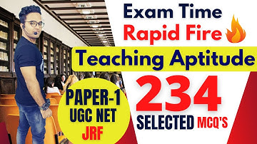 Top 234 Teaching Aptitude Mcqs || Teaching Aptitude Ugc Net || Teaching Aptitude Paper 1