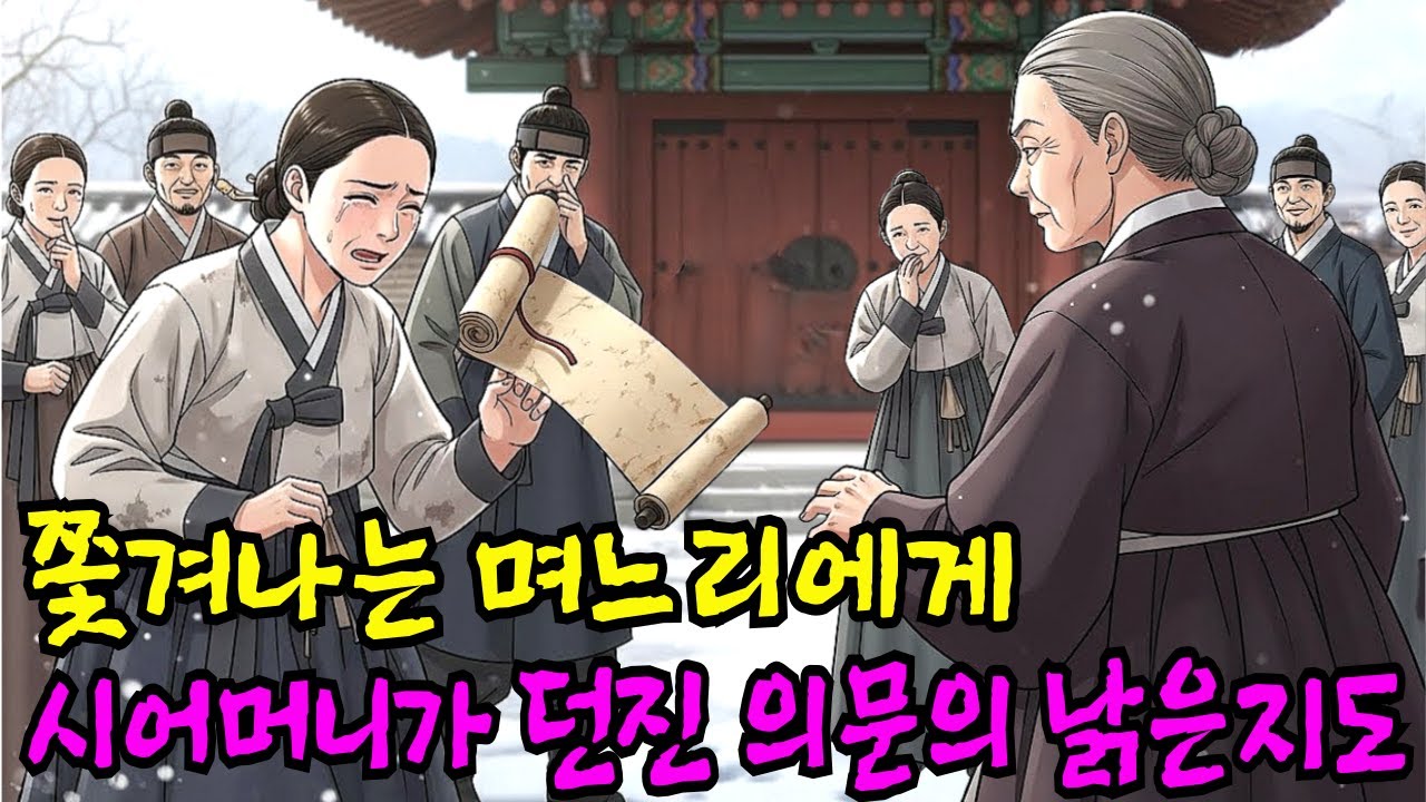 억울하게 쫓겨나는 막내 며느리에게 시어머니가 던진 의문의 낡은 지도