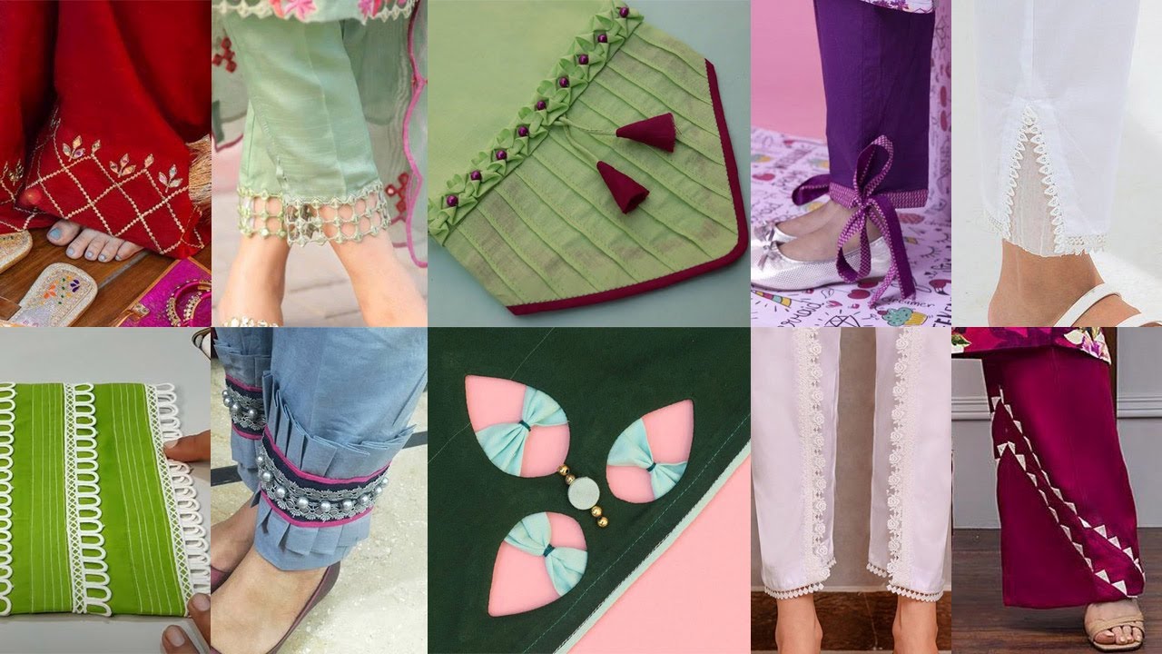 Latest Trouser Design 2021 Pintucks Palazzo Designs Shalwar Design Capri Design Poncha Part