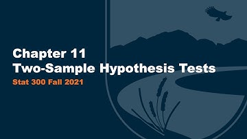 Chapter 11 - Two-Sample Hypothesis Tests