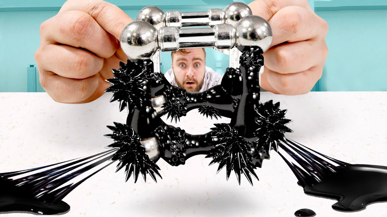 ФЕРРОМАГНИТНАЯ ЖИДКОСТЬЮ И НЕОКУБ! - YouTube