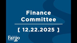 Finance Committee - 12.22.2025