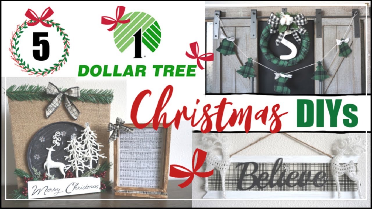 Dollar Tree Christmas DIYs 2019 | 5 CHRISTMAS DIYs | Momma From Scratch