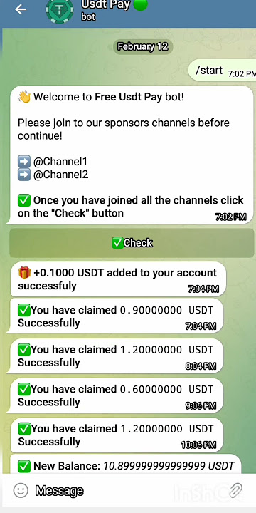 usdt earning telegram bot