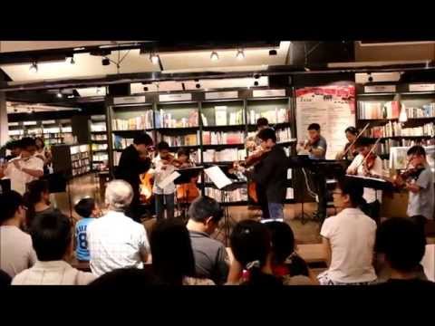 15 07 10誠品閱讀演奏會Telemann concerto for 4violin No1