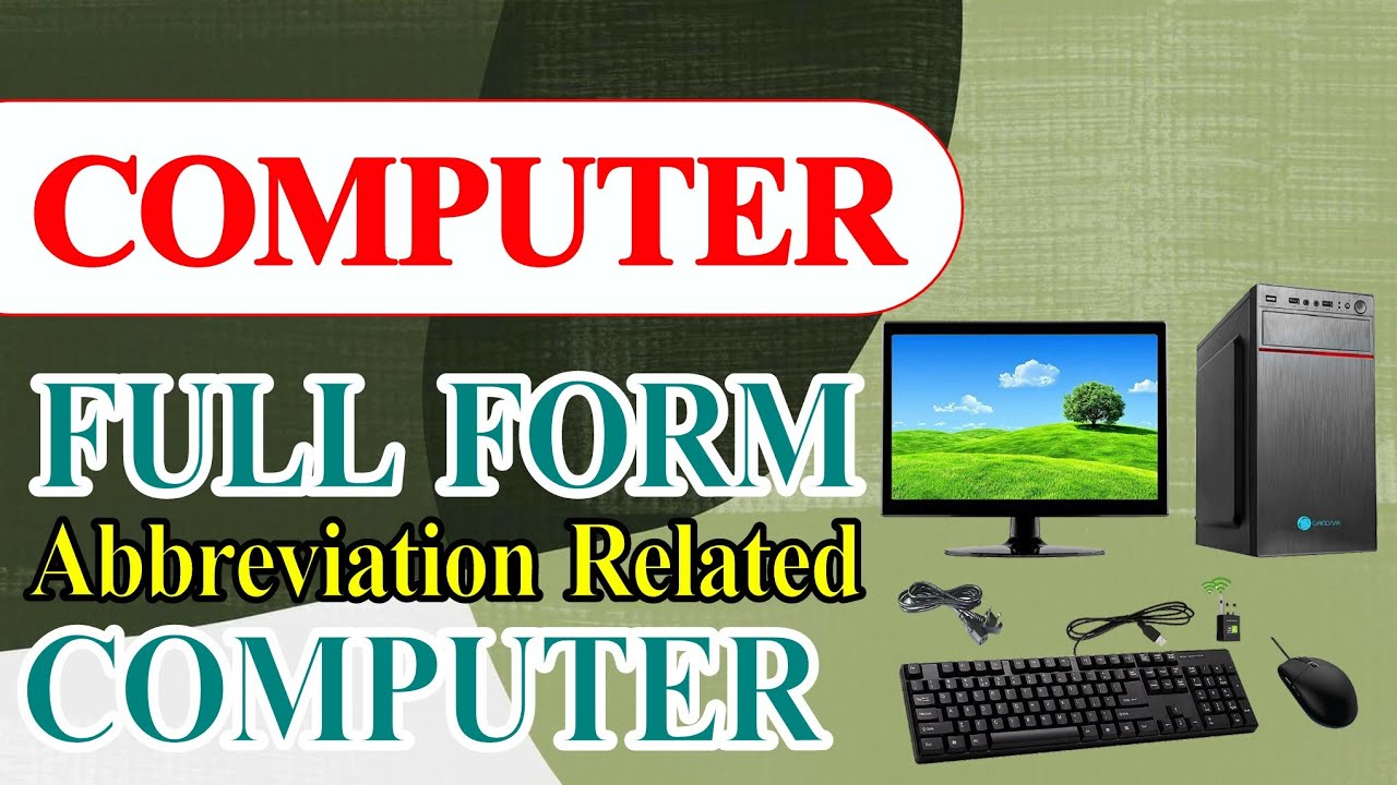 Full form | Abbreviation Related of computer word - YouTube