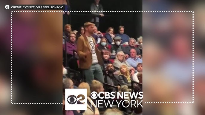 Climate Activists Interrupt Broadway Show Actors Respond In Character