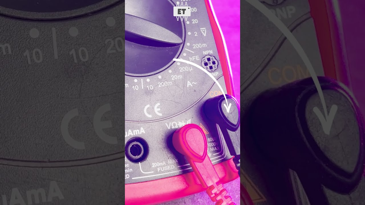 Measuring Resistance Value Using Multimeter Electronics