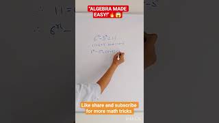 🔥 Solve Maths Easily in Seconds | Simple Algebra Trick | Pournima Classes #Shorts