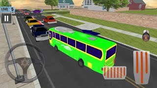 Bus Parking Game All Bus Games | Executive Green Bus : 1-5 Level Career | Bus Driving Simulator screenshot 4