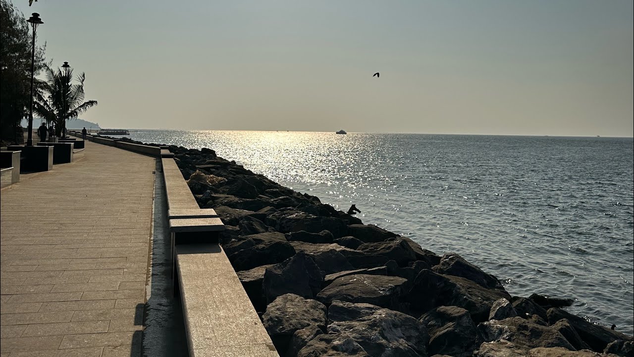 Evening Walk , Campal promenade |Panjim Goa | 4k60fps