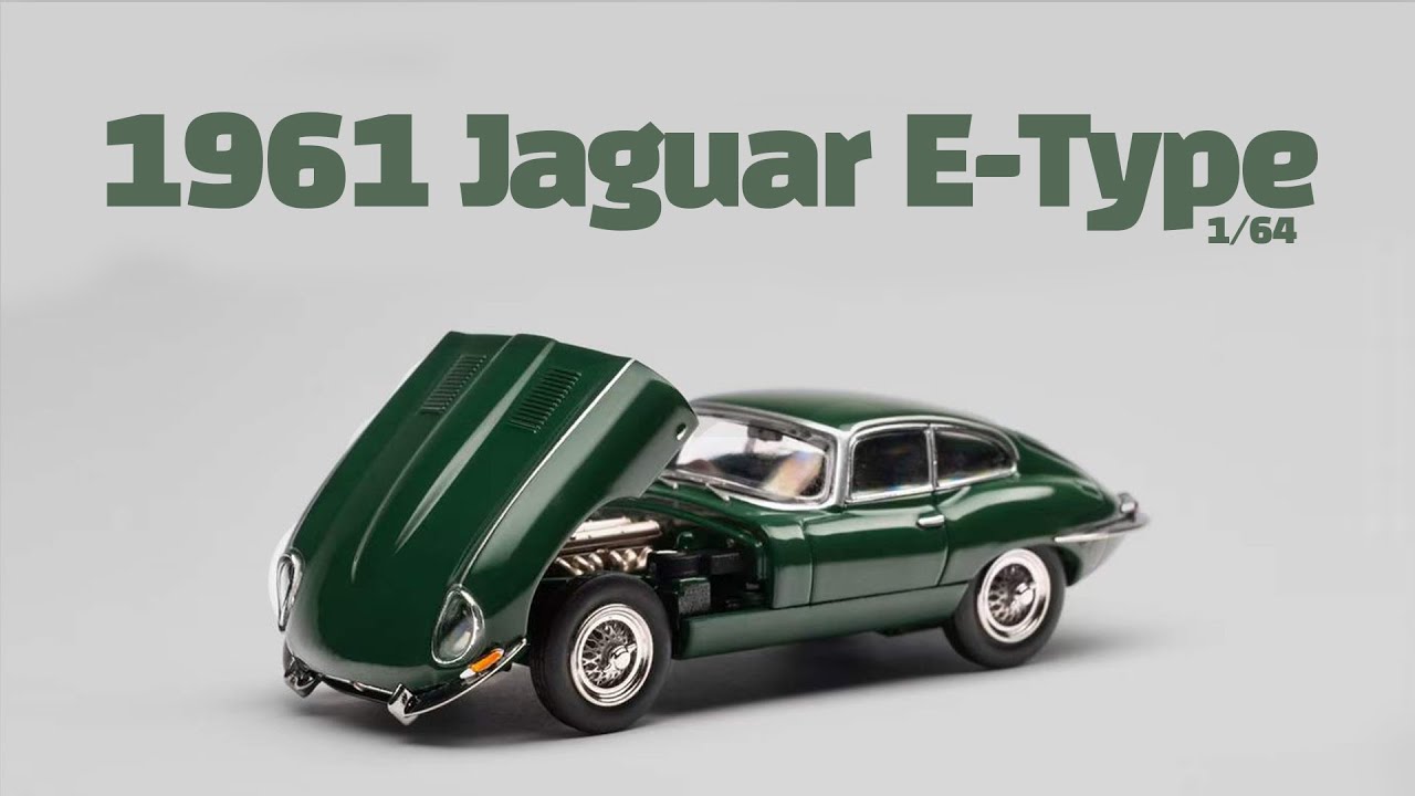 【新品】1/64 GFCC 1961 Jaguar E-Type Coupe 1/64 GFCC 1961 Jaguar E-Type (Green) Diecast Car Model