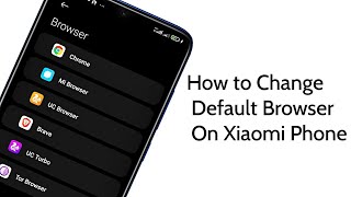 How To Change Default Browser On Xiaomi Phone screenshot 1