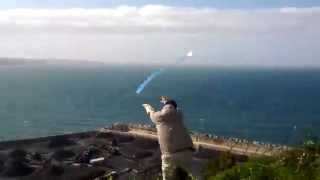Launching a Zagi wing in 90km/h winds... not very easy..