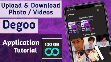 How to Upload & Download Photo / Video Files in Degoo App