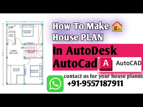 🏠 FLOOR PLAN ~ how to make floor plan in autocad | Tutorial video ...