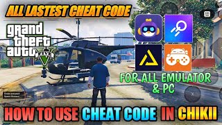 GTA 5 all cheat codes 2023 | How to use cheat codes in gta 5 chikii |🔥🔥💥free cloud gaming emulator screenshot 2