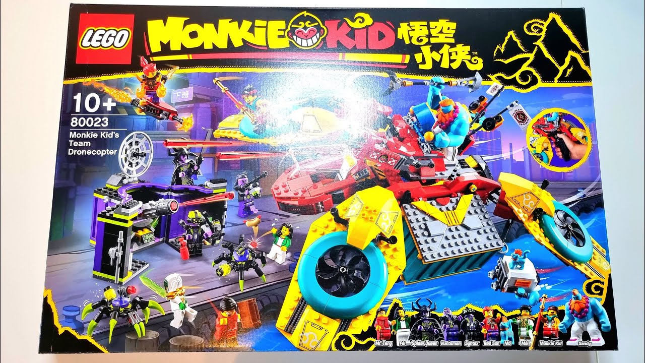 LEGO Monkey Kid 80023 Dronecopter UNBOXING | SPEED BUILD | REVIEW