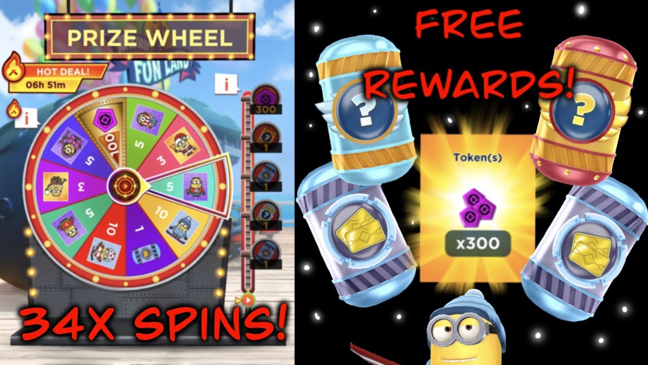 Minion Rush - Prize Wheel Spins