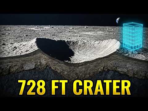 NASA Discovered a HUGE 728-Foot Crater on the Moon