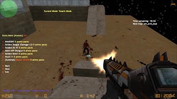 CS 1.6 Zombie mod with bots.