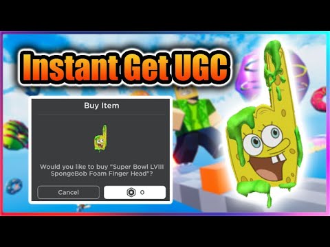 [⭐UGC LIMITED] Easy Obby Script - Instant Get UGC (SpongeBob Foam ...