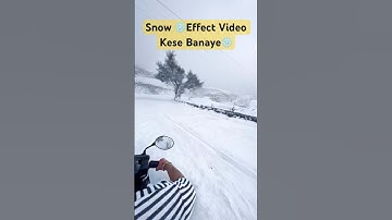 How to Create ❄️Snow Effects Video in 1 minute ❄️✨Instagram Trend snow effect🥶🔥