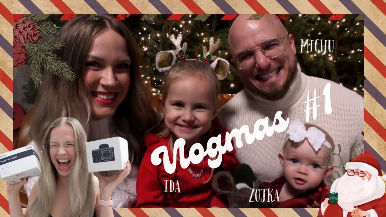 VLOGMAS #1 - dekorujemy dom, prezentowy szał 🎄trening zasypiania Zoi, nowy sprzęt do nagrywania! 🎥