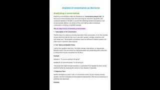#analysing a conversation #discourse analysis #literary notes