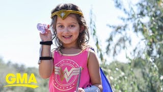 5-year-old who nearly lost sight in eye celebrates recovery in 'Wonder Woman' photos | GMA Digital