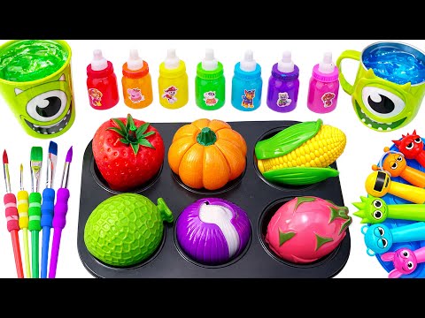 Oddly Satisfying Video🌈 How I Made DIY 6 SPRUNKI Lollipops Candy and Crazy Fruit Slimes ASMR
