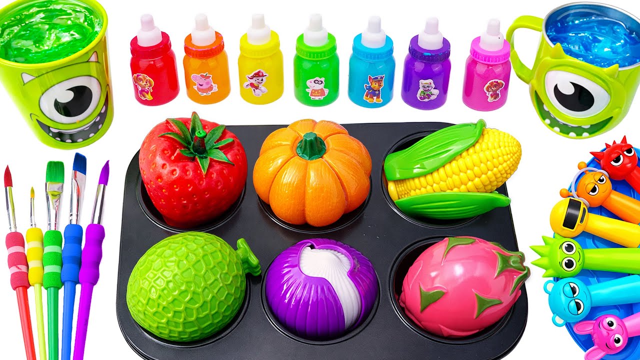 Oddly Satisfying Video🌈 How I Made DIY 6 SPRUNKI Lollipops Candy and Crazy Fruit Slimes ASMR