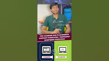 Difference Between String buffer and String Builder | தமிழில் | in Tamil|#shorts