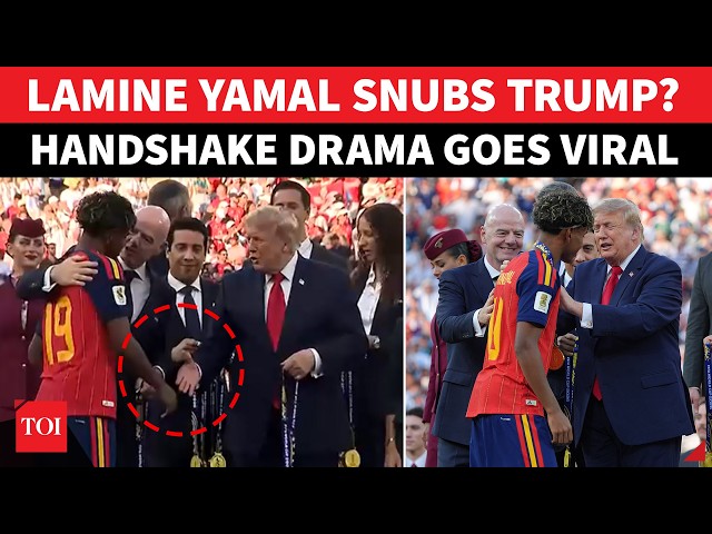 New Video: Lamine Yamal INSULTS Trump? Spanish Soccer Star ‘REFUSES TO SHAKE HANDS’ With POTUS
