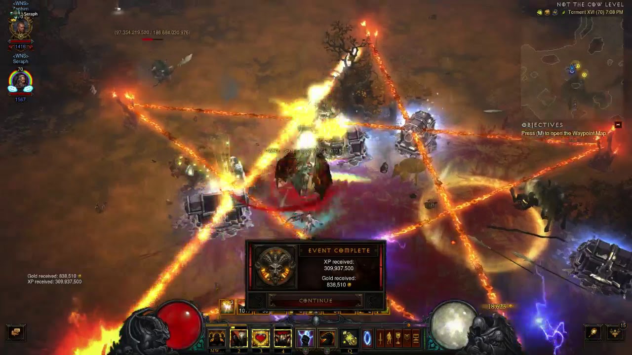 Highlight moment: Diablo 3 RoS Season 19 - 1000 kill streak Easy Diablo