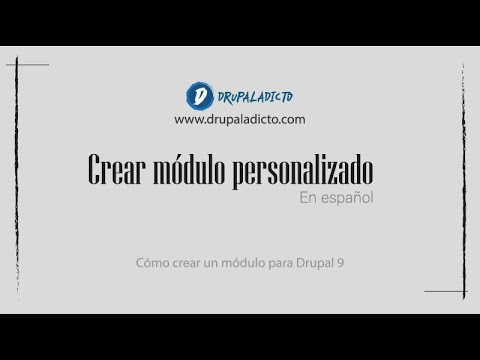 Drupal 9 - Custom module - Crear módulo personalizado - YouTube