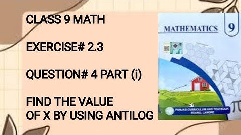 CLASS 9 MATH /CHAPTER#2 /EXERCISE#2.3 /QUESTIONS#4 /
