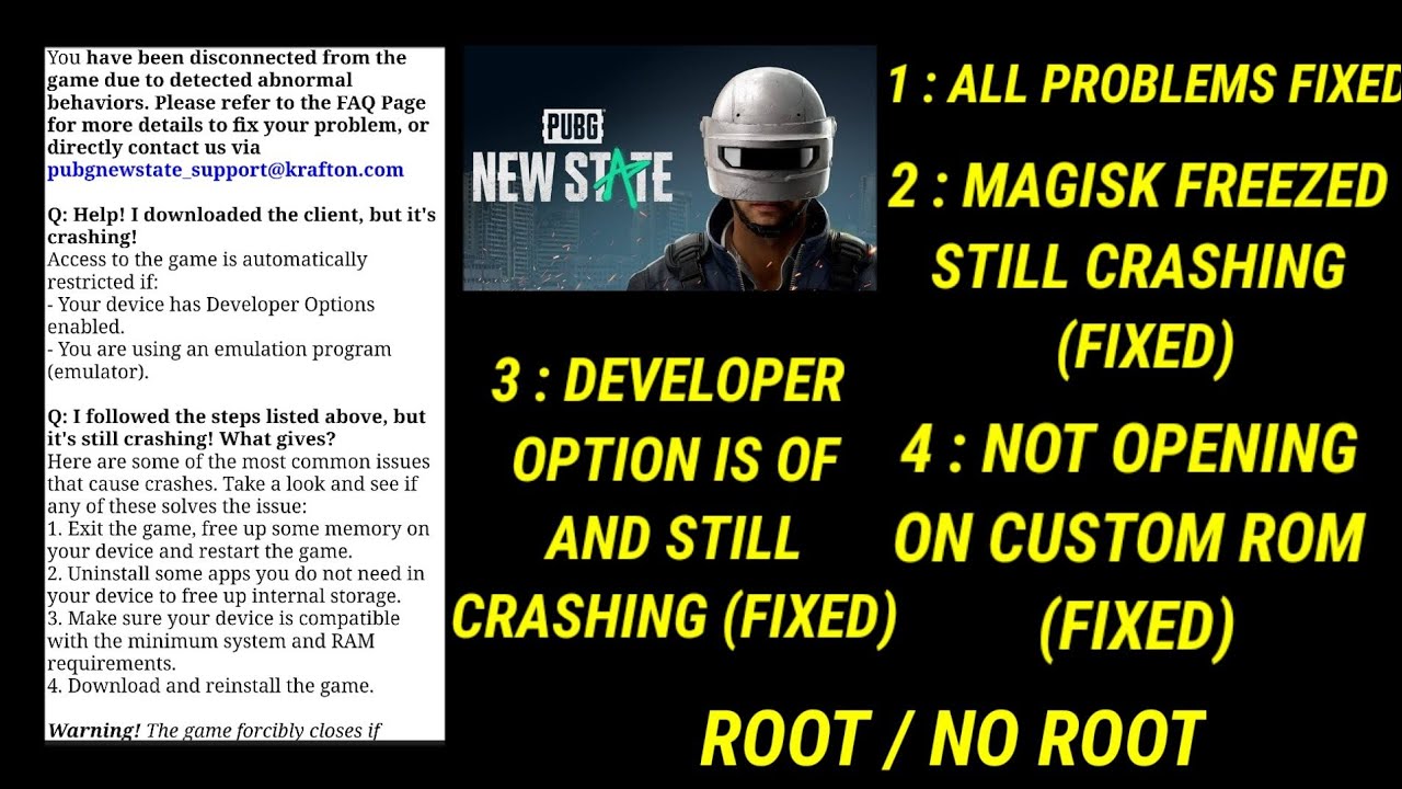 PUBG NEW STATE ALL PROBLEMS  FIXED 💯