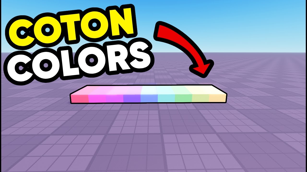 How to make coton colors in Roblox Studio! YouTube