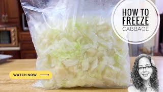 How To Freeze Cabbage