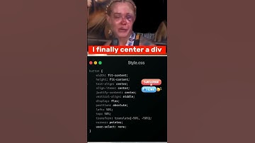 Centering a Div Be Like...  #css #html #javascript #ai #code
