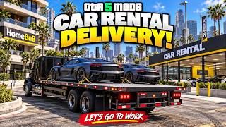GTA 5 Mods: Franklin’s BUSY Workday! HomeBnB & Car Rental Business | Let’s Go To Work
