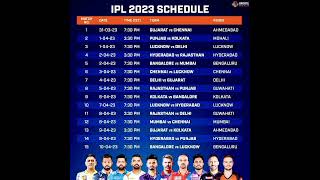 ipl 2023 schedule | ipl 2023 ka match list |#cricket  #ipl2023 #trending #kohli